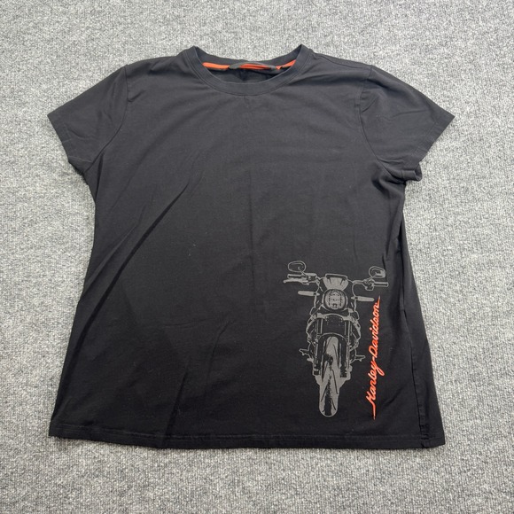 Harley-Davidson Tops - Harley Davidson Graphic Tee Womens XL Black Motorcycle Biker Short Sleeve